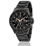 Buy Shop Maserati SFIDA Chronograph Black Dial Black Steel Strap Watch For Men - R8873640011 USA Online