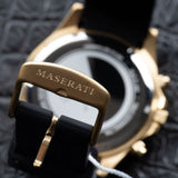 Buy Shop Maserati SFIDA Chronograph Black Dial Rubber Strap Watch For Men - R8871640001 USA Online