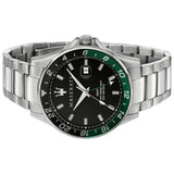 Buy Shop Maserati SFIDA Chronograph Black Dial Silver Steel Strap Watch For Men - R8853140005 USA Online