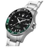 Buy Shop Maserati SFIDA Chronograph Black Dial Silver Steel Strap Watch For Men - R8853140005 USA Online
