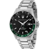 Buy Shop Maserati SFIDA Chronograph Black Dial Silver Steel Strap Watch For Men - R8853140005 USA Online