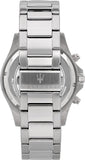 Buy Shop Maserati SFIDA Chronograph Black Dial Silver Steel Strap Watch For Men - R8873640004 USA Online