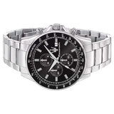 Buy Shop Maserati SFIDA Chronograph Black Dial Silver Steel Strap Watch For Men - R8873640015 USA Online