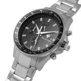 Buy Shop Maserati SFIDA Chronograph Black Dial Silver Steel Strap Watch For Men - R8873640015 USA Online