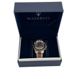 Buy Shop Maserati SFIDA Chronograph Black Dial Two Tone Steel Strap Watch For Men - R8873640002 USA Online