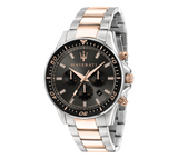 Buy Shop Maserati SFIDA Chronograph Black Dial Two Tone Steel Strap Watch For Men - R8873640002 USA Online