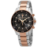 Buy Shop Maserati SFIDA Chronograph Black Dial Two Tone Steel Strap Watch For Men - R8873640002 USA Online