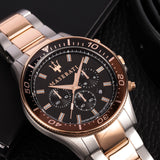 Buy Shop Maserati SFIDA Chronograph Black Dial Two Tone Steel Strap Watch For Men - R8873640009 USA Online