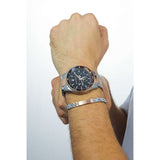 Buy Shop Maserati SFIDA Chronograph Black Dial Two Tone Steel Strap Watch For Men - R8873640009 USA Online