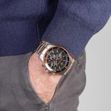 Buy Shop Maserati SFIDA Chronograph Black Dial Two Tone Steel Strap Watch For Men - R8873640009 USA Online