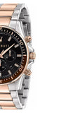 Buy Shop Maserati SFIDA Chronograph Black Dial Two Tone Steel Strap Watch For Men - R8873640009 USA Online