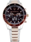 Buy Shop Maserati SFIDA Chronograph Black Dial Two Tone Steel Strap Watch For Men - R8873640009 USA Online