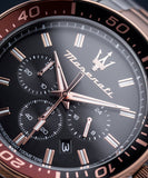 Buy Shop Maserati SFIDA Chronograph Black Dial Two Tone Steel Strap Watch For Men - R8873640009 USA Online