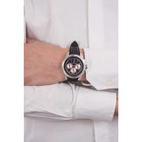 Buy Shop Maserati SFIDA Chronograph Black Silver Dial Black Rubber Strap Watch For Men - R8851123001 USA Online