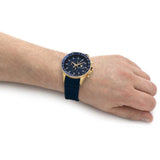 Buy Shop Maserati SFIDA Chronograph Blue Dial Blue Rubber Strap Watch For Men - R8871640004 USA Online