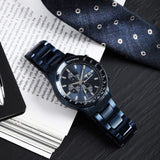 Buy Shop Maserati SFIDA Chronograph Blue Dial Blue Steel Strap Watch For Men - R8873640023 USA Online