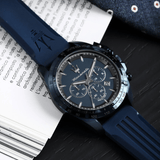 Buy Shop Maserati SFIDA Chronograph Blue Dial Blue Steel Strap Watch For Men - R8873640023 USA Online