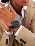 Buy Shop Maserati SFIDA Chronograph Blue Dial Blue Steel Strap Watch For Men - R8873640023 USA Online