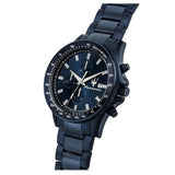 Buy Shop Maserati SFIDA Chronograph Blue Dial Blue Steel Strap Watch For Men - R8873640023 USA Online