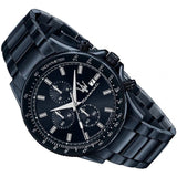 Buy Shop Maserati SFIDA Chronograph Blue Dial Blue Steel Strap Watch For Men - R8873640023 USA Online