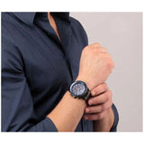 Buy Shop Maserati SFIDA Chronograph Blue Dial Grey Steel Strap Watch For Men - R8873640001 USA Online