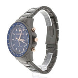 Buy Shop Maserati SFIDA Chronograph Blue Dial Grey Steel Strap Watch For Men - R8873640001 USA Online