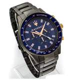 Buy Shop Maserati SFIDA Chronograph Blue Dial Grey Steel Strap Watch For Men - R8873640001 USA Online