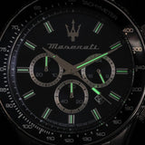 Buy Shop Maserati SFIDA Chronograph Blue Dial Silver Steel Strap Watch for Men - R8873640025 USA Online