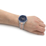 Buy Shop Maserati SFIDA Chronograph Blue Dial Two Tone Steel Strap Watch For Men - R8873640012 USA Online