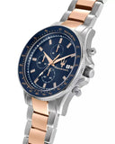 Buy Shop Maserati SFIDA Chronograph Blue Dial Two Tone Steel Strap Watch For Men - R8873640012 USA Online