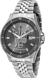 Buy Shop Maserati SFIDA Chronograph Grey Dial Silver Steel Strap Watch for Men - R8853140010 USA Online