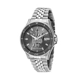 Buy Shop Maserati SFIDA Chronograph Grey Dial Silver Steel Strap Watch for Men - R8853140010 USA Online