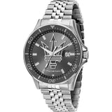 Buy Shop Maserati SFIDA Chronograph Grey Dial Silver Steel Strap Watch for Men - R8853140010 USA Online