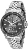 Buy Shop Maserati SFIDA Chronograph Grey Dial Silver Steel Strap Watch for Men - R8853140010 USA Online