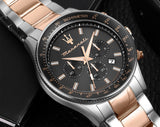 Buy Shop Maserati SFIDA Chronograph Grey Dial Two Tone Steel Strap Watch for Men - R8873640021 USA Online