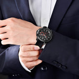 Buy Shop Maserati SFIDA Chronograph Quartz Stainless Steel Black Dial Watch For Men - R8851123007 USA Online