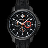 Buy Shop Maserati SFIDA Chronograph Quartz Stainless Steel Black Dial Watch For Men - R8851123007 USA Online