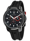 Buy Shop Maserati SFIDA Chronograph Quartz Stainless Steel Black Dial Watch For Men - R8851123007 USA Online