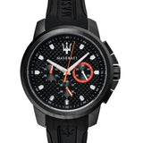 Buy Shop Maserati SFIDA Chronograph Quartz Stainless Steel Black Dial Watch For Men - R8851123007 USA Online