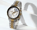 Buy Shop Maserati SFIDA Chronograph Silver Dial Two Tone Steel Strap Watch for Men - R8873640024 USA Online
