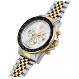 Buy Shop Maserati SFIDA Chronograph Silver Dial Two Tone Steel Strap Watch for Men - R8873640024 USA Online