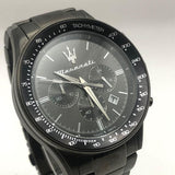 Buy Shop Maserati SFIDA Limited Edition Chronograph Black Dial Black Steel Strap Watch for Men - R8873640016 USA Online