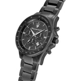 Buy Shop Maserati SFIDA Limited Edition Chronograph Black Dial Black Steel Strap Watch for Men - R8873640016 USA Online