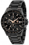 Buy Shop Maserati SFIDA Limited Edition Chronograph Black Dial Black Steel Strap Watch for Men - R8873640016 USA Online