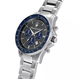 Buy Shop Maserati SFIDA Limited Edition Chronograph Grey Dial Silver Steel Strap Watch for Men - R8873640018 USA Online