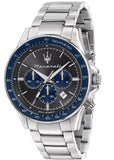 Buy Shop Maserati SFIDA Limited Edition Chronograph Grey Dial Silver Steel Strap Watch for Men - R8873640018 USA Online