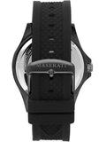 Buy Shop Maserati SFIDA Quartz Black Dial Black Rubber Strap Watch For Men - R8851140001 USA Online