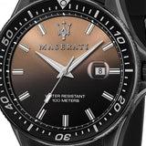 Buy Shop Maserati SFIDA Quartz Black Dial Black Rubber Strap Watch For Men - R8851140001 USA Online