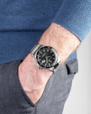 Buy Shop Maserati SFIDA Quartz Black Dial Stainless Steel Watch For Men - R8853140002 USA Online