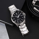 Buy Shop Maserati SFIDA Quartz Black Dial Stainless Steel Watch For Men - R8853140002 USA Online